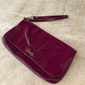 Coach purple wristlet